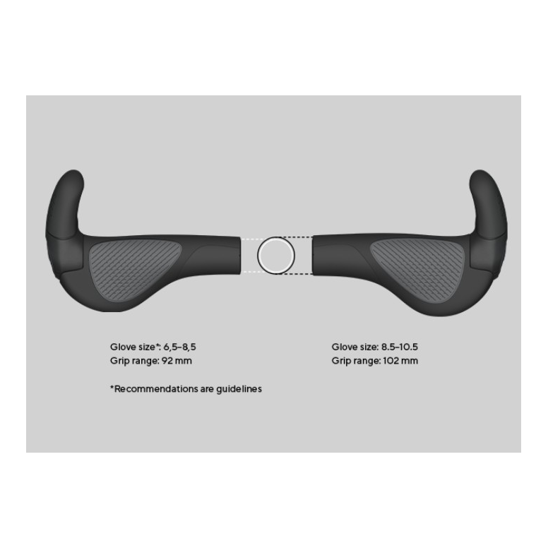 Ergon GP2 EVO Black/Grey / Regular / Large