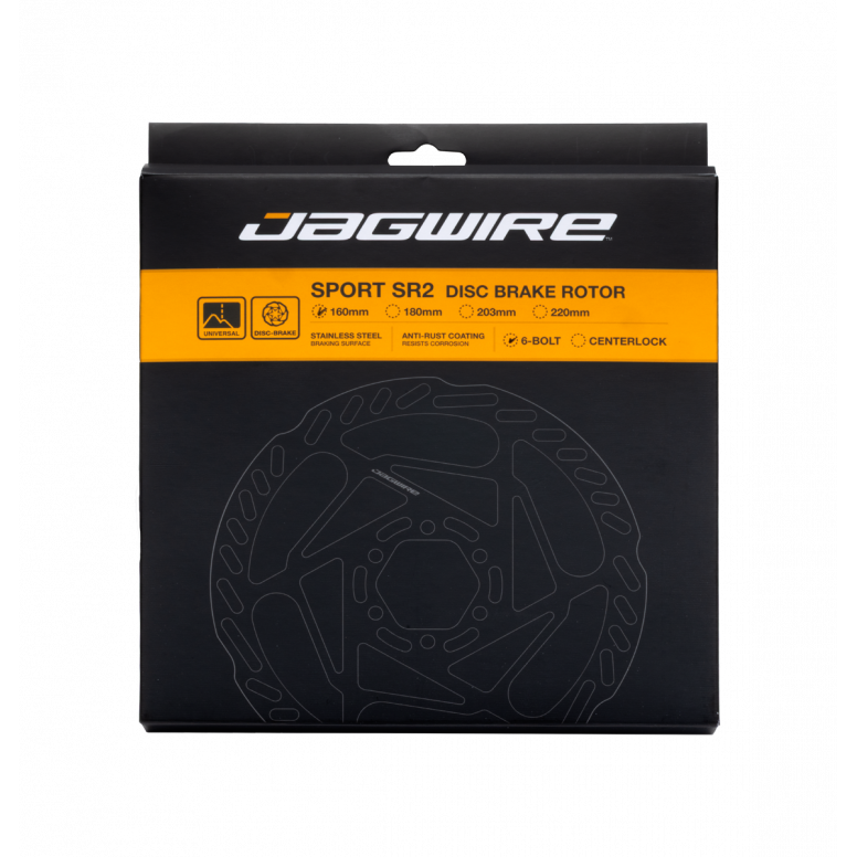 Jagwire SR2 Disc Brake Rotor - 6-bolt in Silver