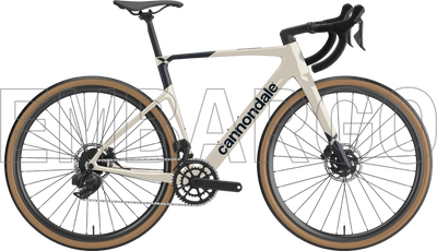 2026 Cannondale SuperX 1 Gravel Bike in Moonrock, side view