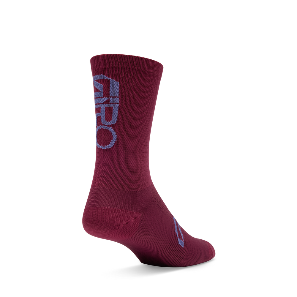 2026 GIRO Comp Racer High Rise Unisex Cycling Socks in Dark Maroon