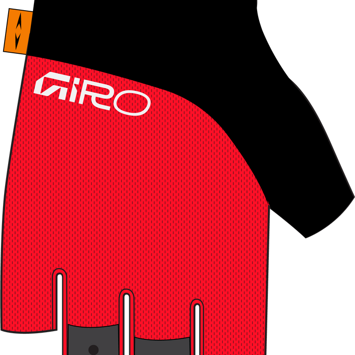 2026 GIRO Supernatural Lite Men's Road Cycling Gloves in Flame Red