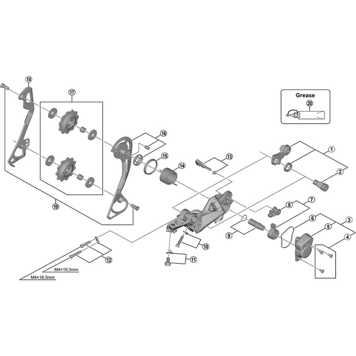 Shimano RD-M985 P-seal ring