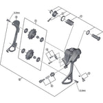 Shimano RD-M430 pulley bolt set