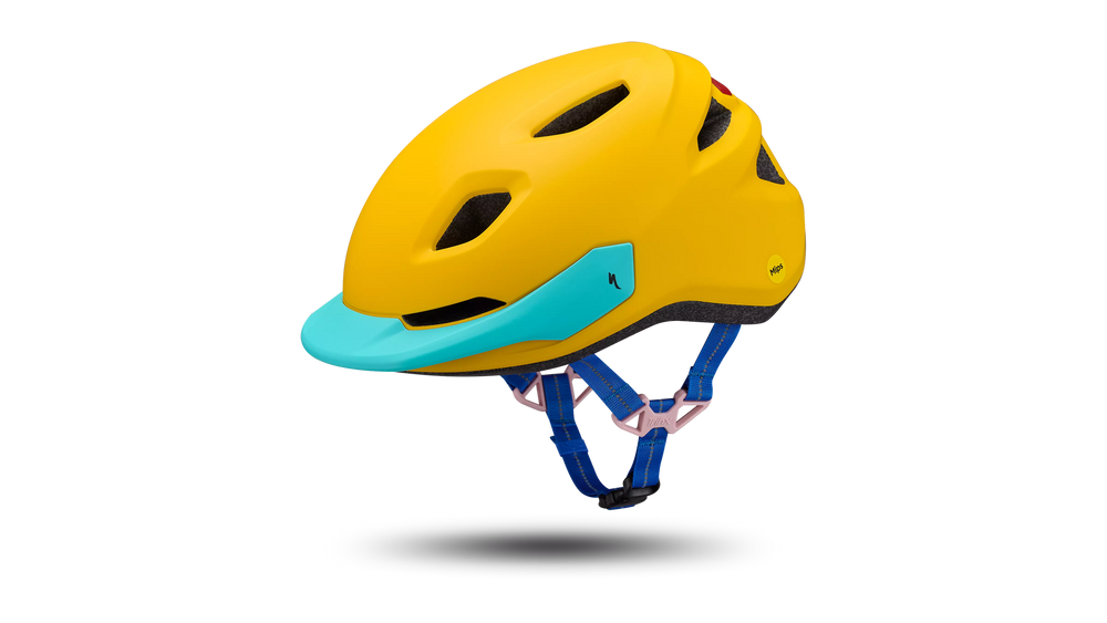 Specialized Shuffle 2 LED MIPS Kids Bike Helmet in California Sunshine