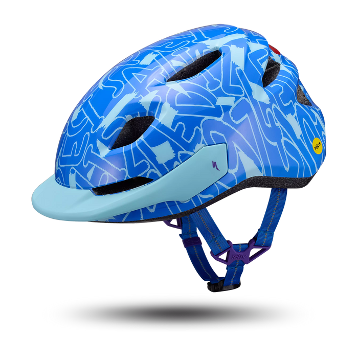 Specialized Shuffle 2 LED MIPS Kids Bike Helmet in Sky Blue Graphic