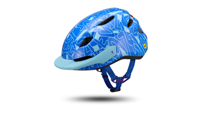 Specialized Shuffle 2 LED MIPS Kids Bike Helmet in Sky Blue Graphic