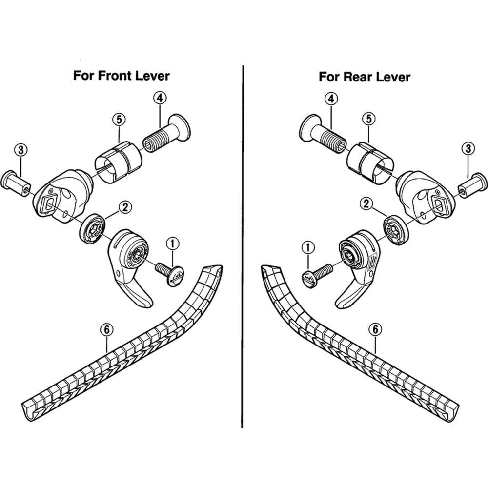 Shimano SL-6208 lever boss cover for alloy frames