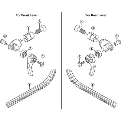 Shimano SL-BS79 lever fixing screw M5 x 17 mm front