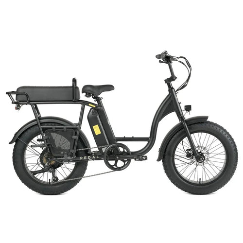 Pedal Brewer Electric Cruiser Bike in Black