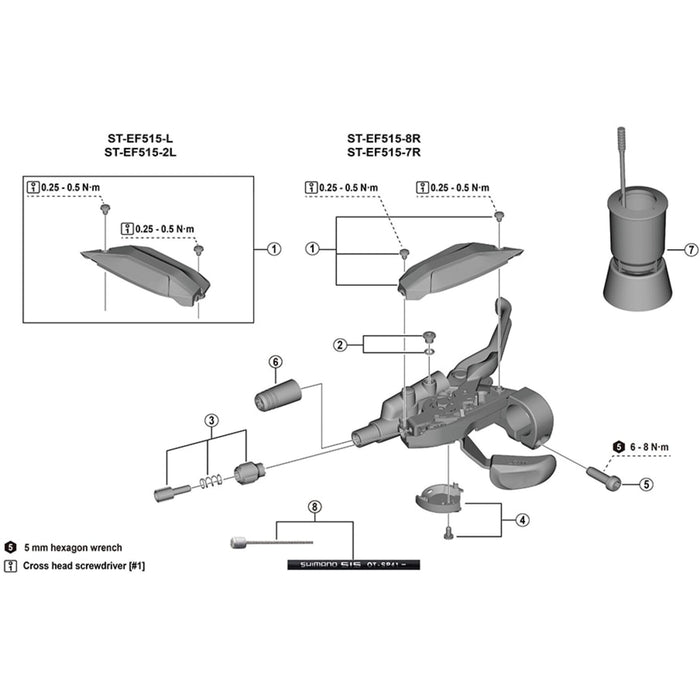 Shimano SL-M660 cable adjusting bolt