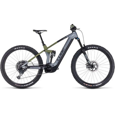 2024 Cube Stereo Hybrid 140 HPC TM 750 E-MTB in Flashgrey/Olive