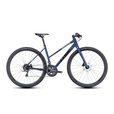 2023 Cube Nulane Flat Bar Trapeze Gravel Bike in Velvetblue and Black 