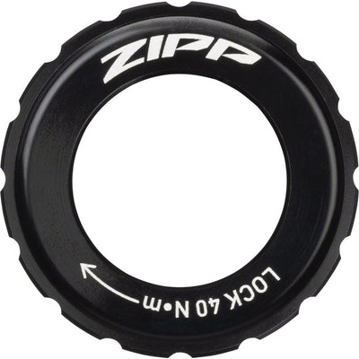 SRAM Zipp Hub Centerlock Rotor Disc Lockring Black Zipp Logo