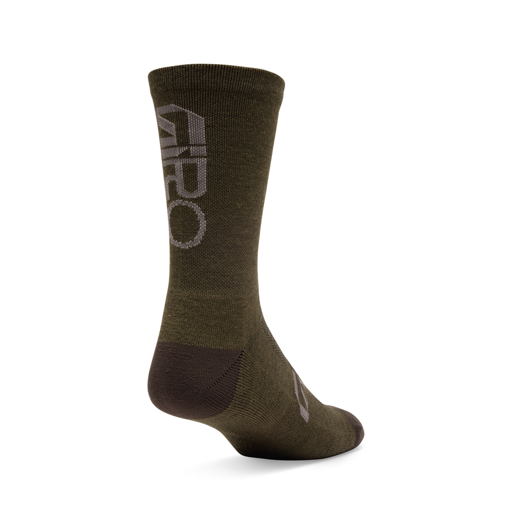 2026 GIRO Winter Merino Wool Unisex Cycling Socks in Dark Sage