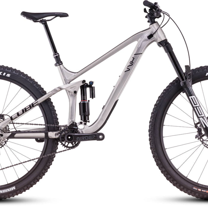 2026 Cube Cube Stereo One77 Race 29 Full Suspension Mountain Bike In Rawmetal And Black