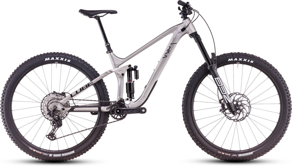 2026 Cube Cube Stereo One77 Race 29 Full Suspension Mountain Bike In Rawmetal And Black