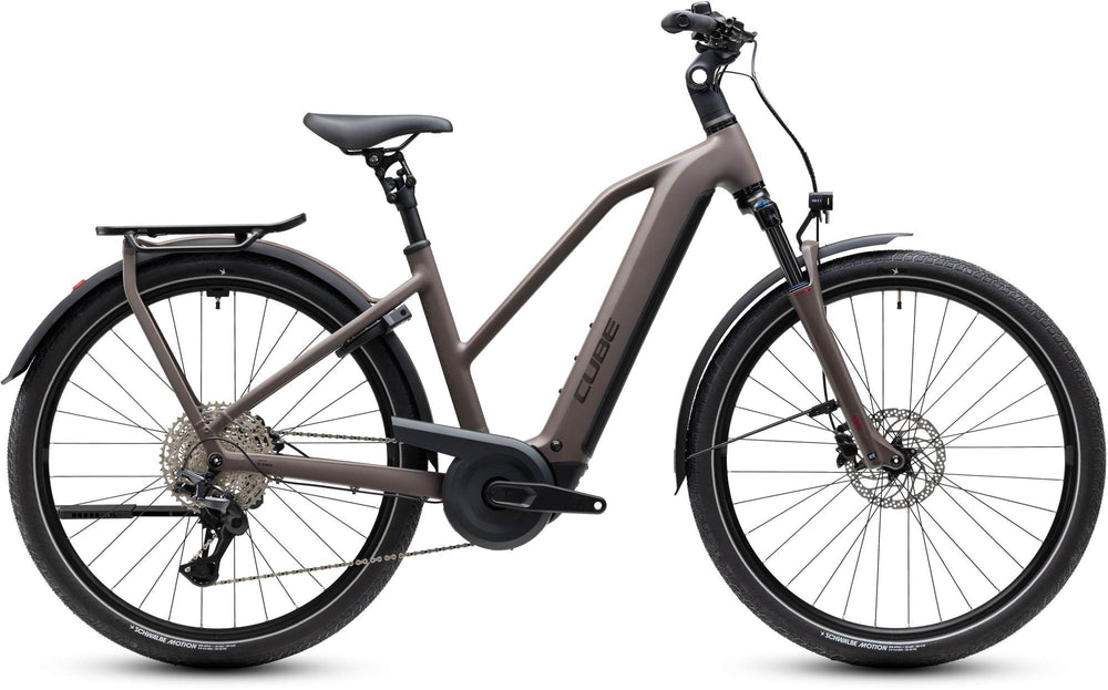 Cube Kathmandu Hybrid One 800 Electric Hybrid Bike in Cedar/Chrome | 2027