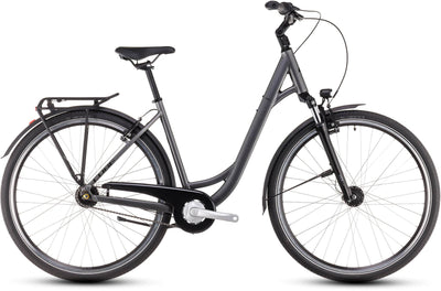 2026 Cube Cube Town One Easy Entry Hybrid Bike In Slateblack And Lunar
