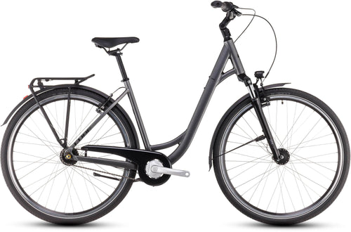 2026 Cube Cube Town One Easy Entry Hybrid Bike In Slateblack And Lunar