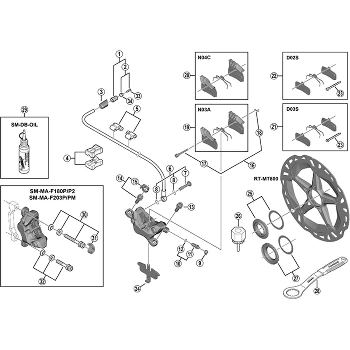 Shimano BR-M555 O-ring for bleed nipple
