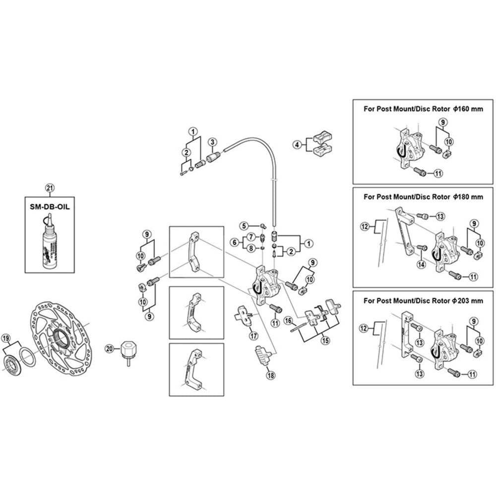 Shimano BR-M525 disc pad spacer