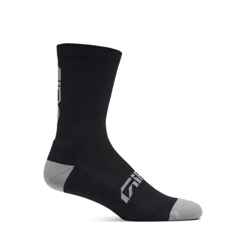 2026 GIRO Winter Merino Wool Unisex Cycling Socks in Black/Grey