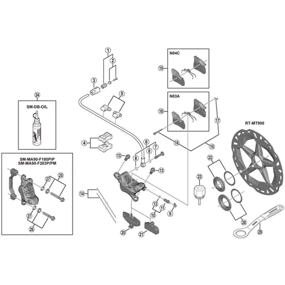 Shimano BR-M810 pad spacer