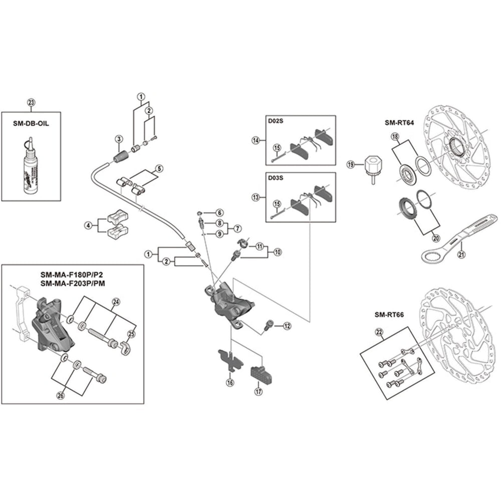 Shimano BR-M810 spacer for bleeding