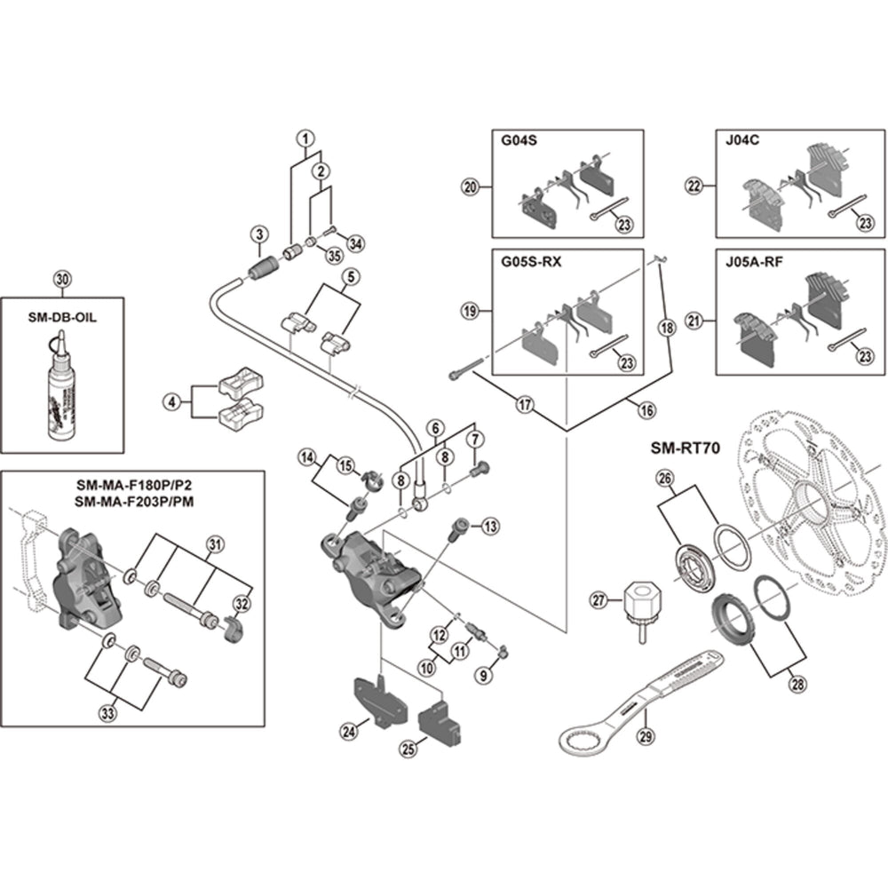 Shimano BR-M985 bleed spacer
