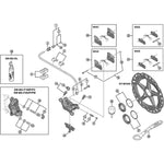 Shimano BR-M785 pad axle and snap ring