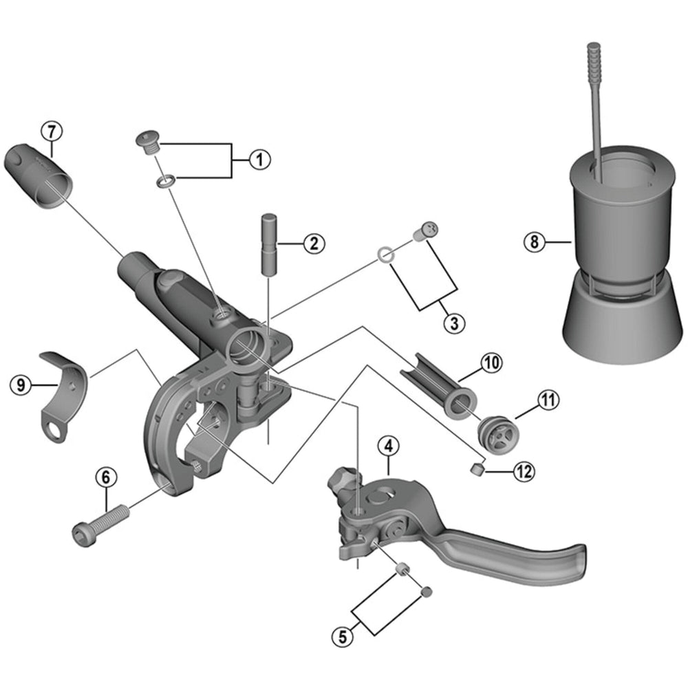 Shimano BL-M785 lever axle