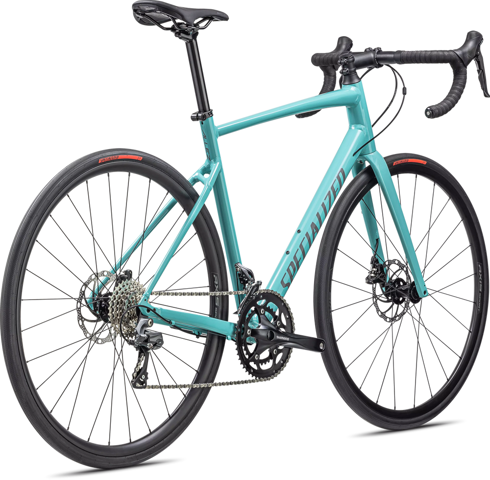 2024 Specialized Allez E5 Shimano Claris Alloy Road Bike in Gloss Lagoon Blue