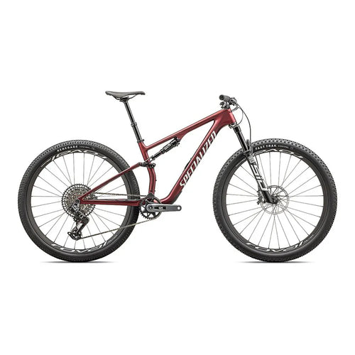 2024 Specialized Epic 8 Expert XC Mountain Bike in Red Sky and White
