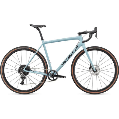 Specialized Crux Comp Carbon Gravel Bike in Gloss Arctic Blue Size 58