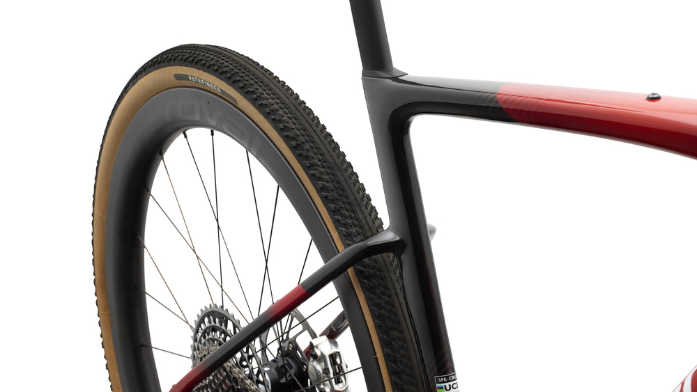 Specialized Crux 5 S-Level SRAM RED XPLR AXS Carbon Gravel Bike in Redwood Metallic/White | 2027