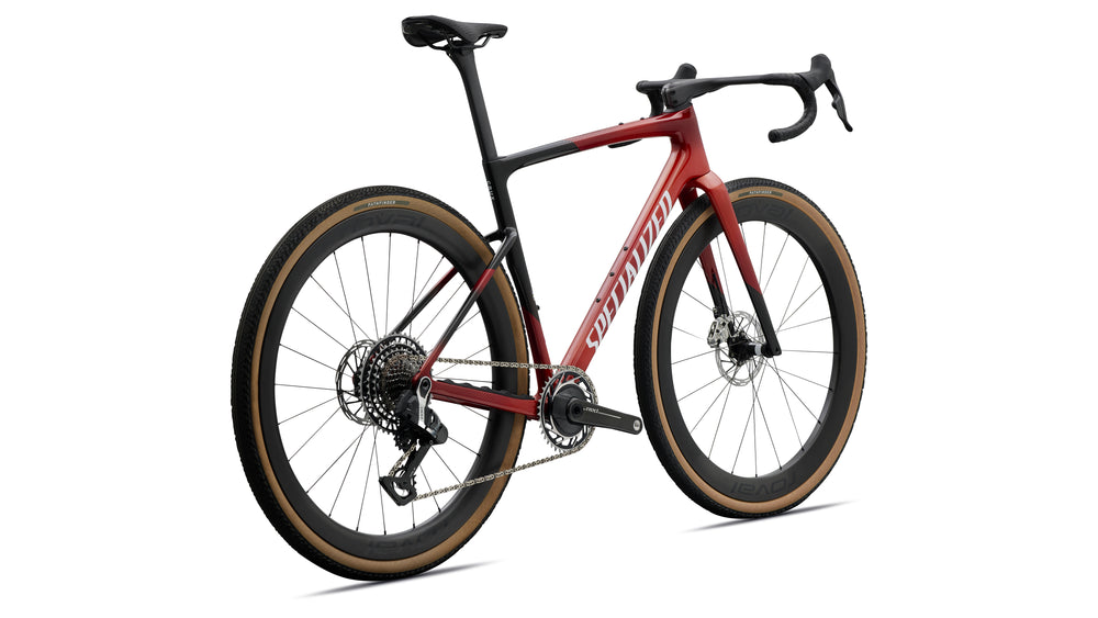 Specialized Crux 5 S-Level SRAM RED XPLR AXS Carbon Gravel Bike in Redwood Metallic/White | 2027