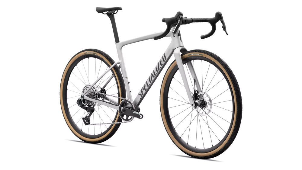 Specialized Crux 5 Expert SRAM Force XPLR Carbon Gravel Bike in Shadow Silver/Obsidian Metallic | 2027