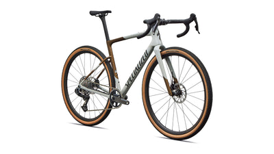 Specialized Crux 5 Expert SRAM Force XPLR Carbon Gravel Bike in Burnt Gold/Dolomite Metallic/Obsidian Metallic | 2027