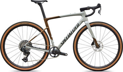 Specialized Crux 5 Expert SRAM Force XPLR Carbon Gravel Bike in Burnt Gold/Dolomite Metallic/Obsidian Metallic | 2027