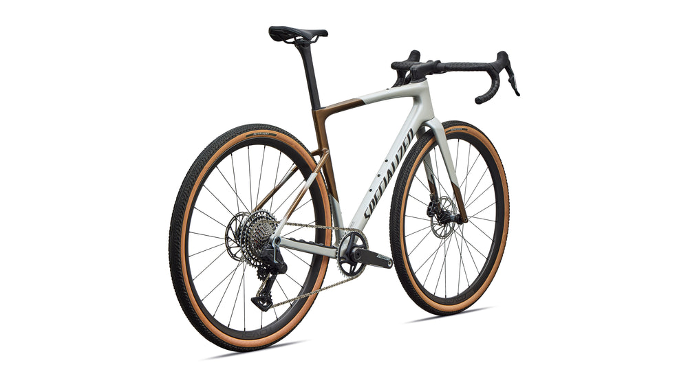 Specialized Crux 5 Expert SRAM Force XPLR Carbon Gravel Bike in Burnt Gold/Dolomite Metallic/Obsidian Metallic | 2027