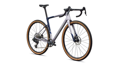 Specialized Crux 5 Comp SRAM Rival XPLR Carbon Gravel Bike in Amethyst Frost/Deep Marine/Shadow Silver | 2027