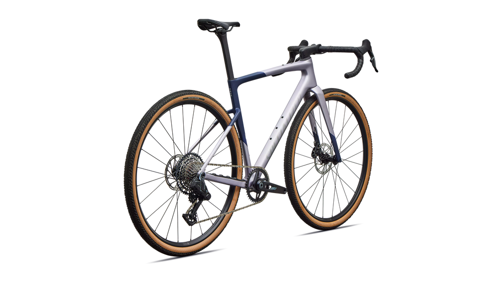 Specialized Crux 5 Comp SRAM Rival XPLR Carbon Gravel Bike in Amethyst Frost/Deep Marine/Shadow Silver | 2027