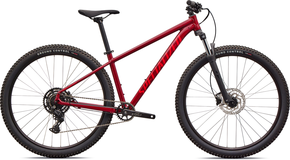 2026 Specialized Rockhopper Sport Hardtail Mountain Bike in Gloss Maroon