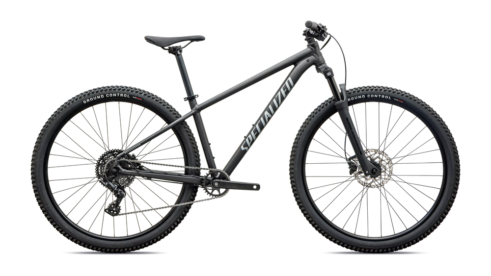 Specialized Rockhopper Sport Hardtail Mountain Bike in Satin Metallic Obsidian | 2027