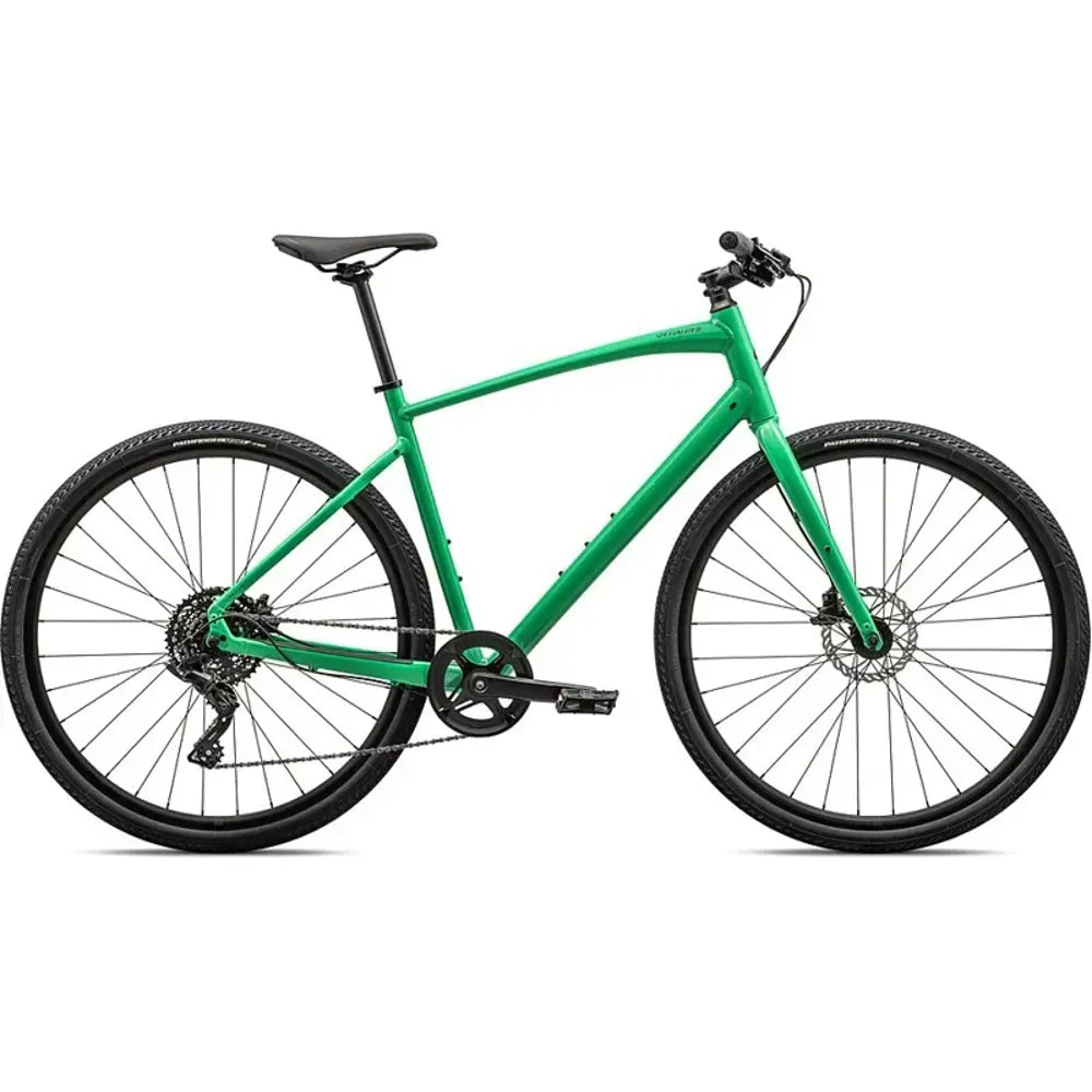 2024 Specialized Sirrus X 2.0 Hybrid Bike in Electric Green/Smoke