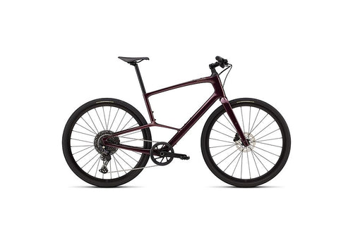2026 Specialized Sirrus X 5.0 Hybrid Bike in Gloss Bordeaux Metallic