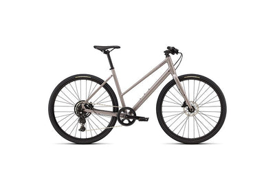 2026 Specialized Sirrus X 2.0 Step-Through Hybrid Bike in Gloss Desert Metallic