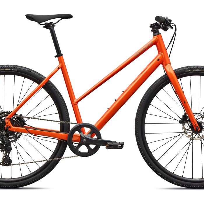 2027 Specialized Sirrus X 2.0 Step-Through Hybrid Bike in Orange