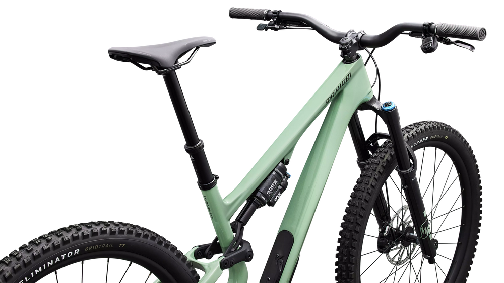 2026 Specialized Stumpjumper 15 EVO Expert AXS Full Suspension Mountain Bike in Gloss Pistachio