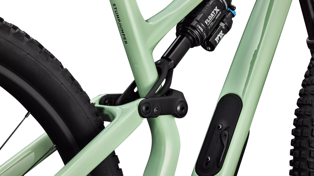 2026 Specialized Stumpjumper 15 EVO Expert AXS Full Suspension Mountain Bike in Gloss Pistachio